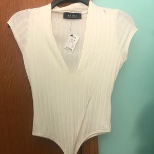 BNWT white bodysuit